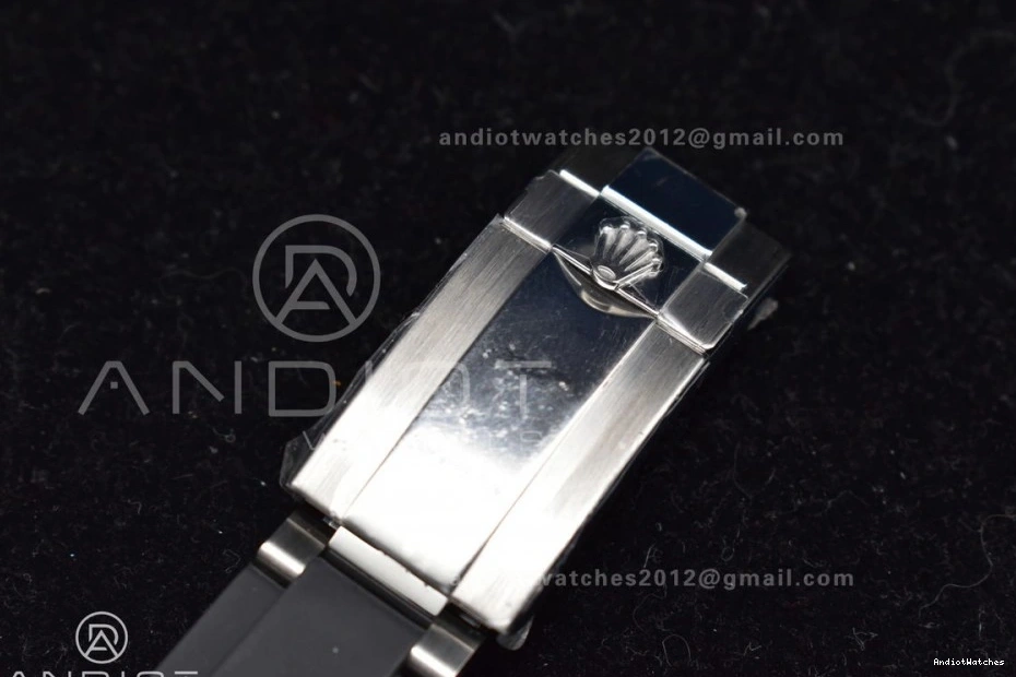 SA4130 Clean Silver Daytona 116519 Black 1:1 Best Edition Strap on Rubber Dial Elegant 904L Case SS 414 V 0331